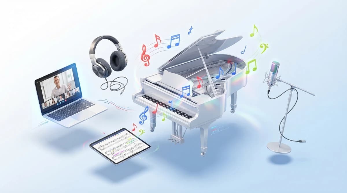 Clases de musica online: oportunidades y limites