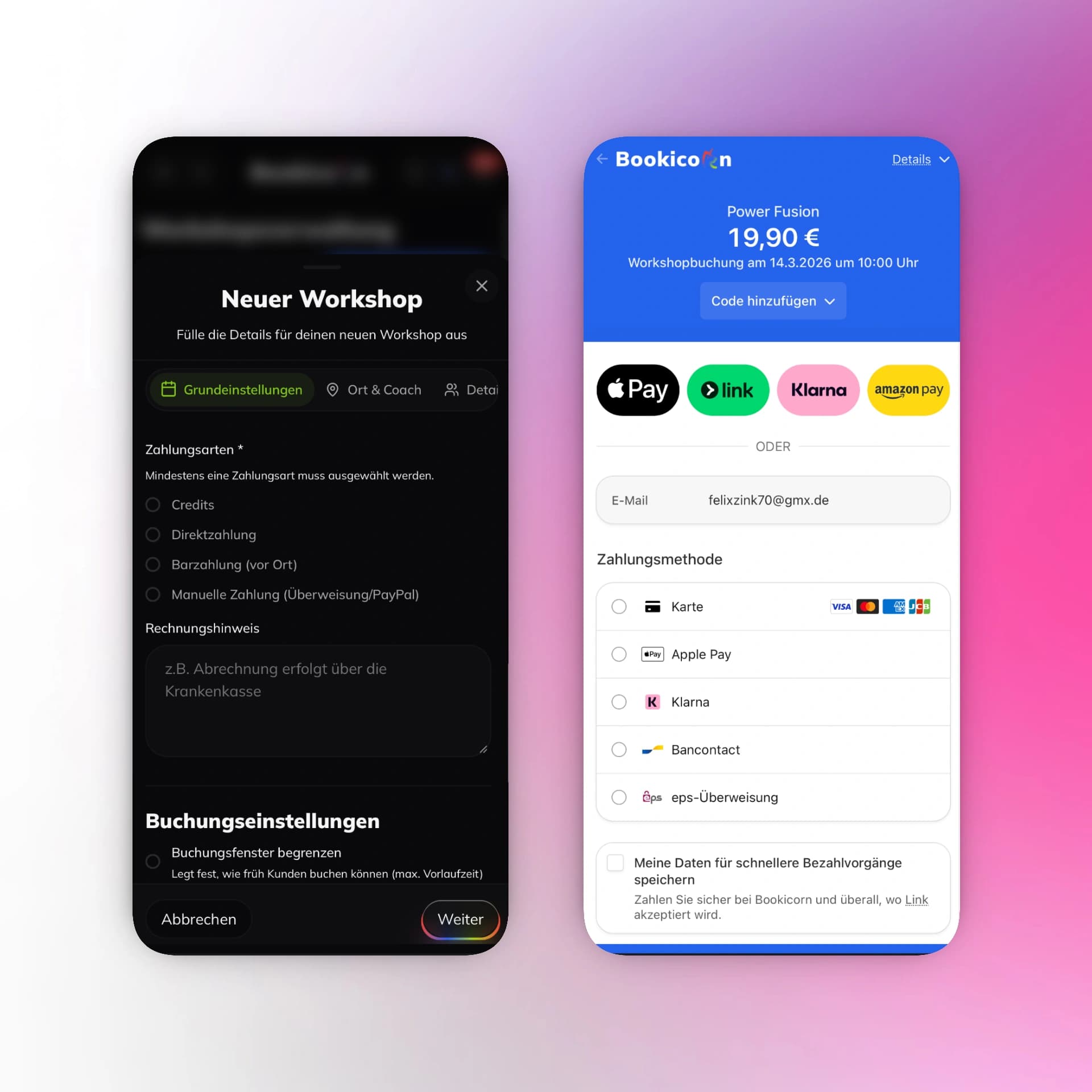 Verschiedene Zahlungsmöglichkeiten für maximale Flexibilität