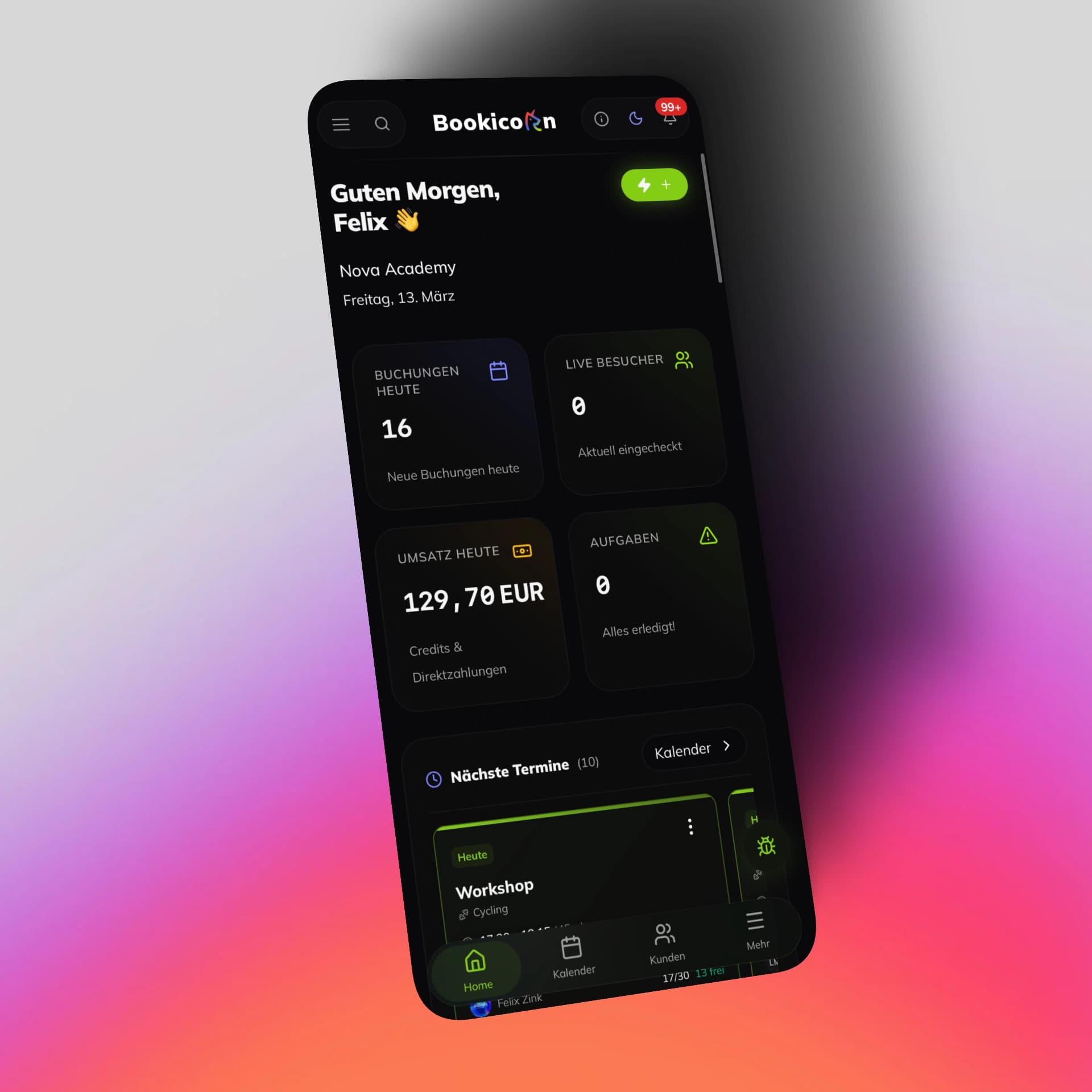 Mobile Nutzung durch unsere App