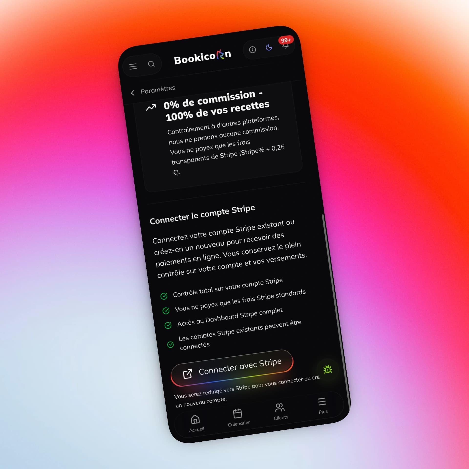 0 % de commission sur tous les frais de cours